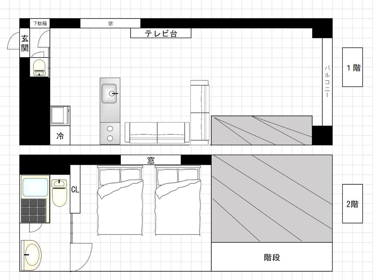 I Cube Kozu Apartment Osaka Exterior foto